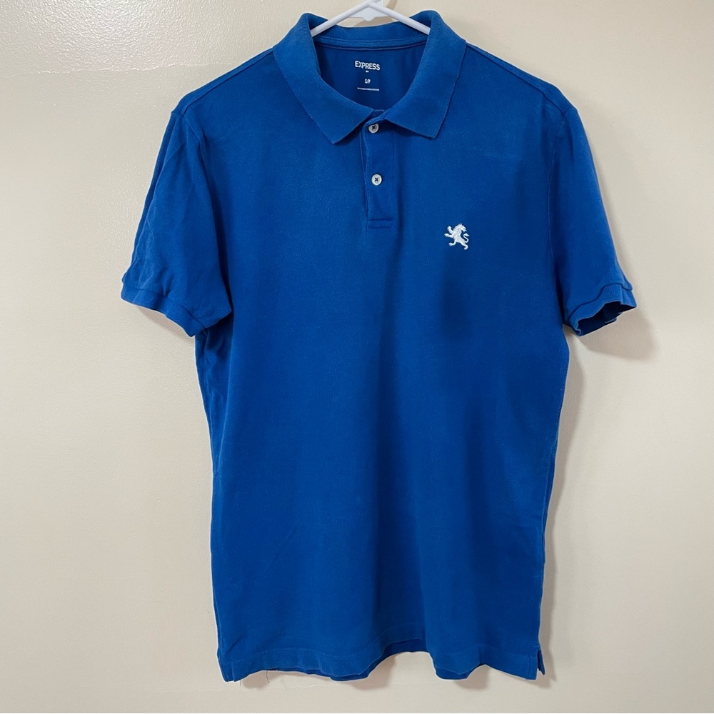 Express Men’s Polo Collared t-shirt in blue (Size:S)